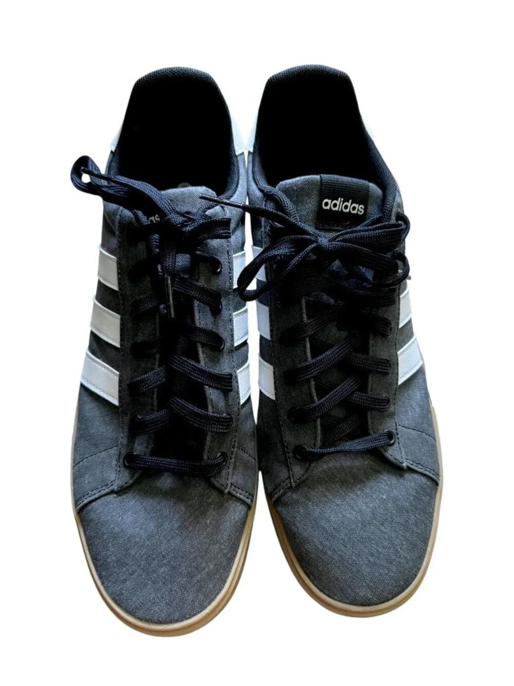 Adidas Daily 4.0 Gray Canvas Lace Up Sneakers Shoes Men's size 13